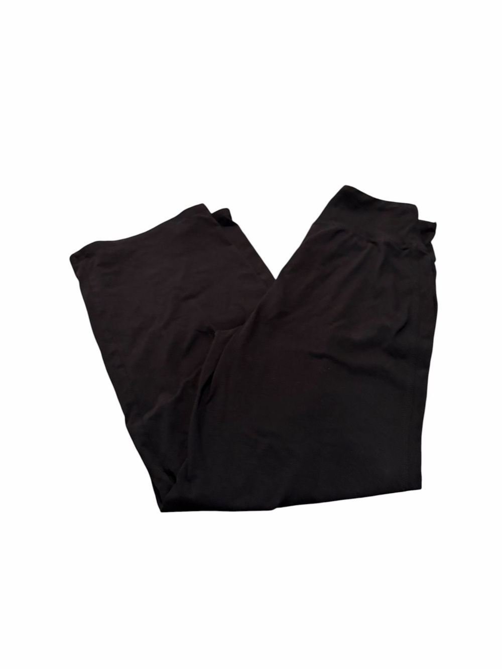 WOMAN WITHIN black wide leg leggings